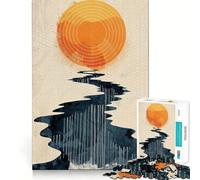 Puzzle Spiral Sun 1000 pièces pour Adultes, Jeu de logique Solide, Jeu de Groupe, Bords Nets, 50x75cm