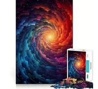 Puzzle Spirale des Mondes Naissance 1000 Pièces pour Adolescents Jeu de Détente et de Réflexion Découpe Précise Décoration Artistique 50x75cm