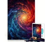 Puzzle Spirale des Mondes Naissance 1000 Pièces pour Adultes Jeu d'Éveil Mental Design Anti-Stress Cadeau Élégant 38x52cm