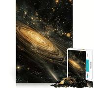 Puzzle Spirale Galaxie dans l'espace 1000 Pièces pour Adultes Jeu de Réflexion et de Soulagement du Stress Design Élégant Cadeau 38x52cm