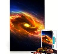 Puzzle Spirale Galaxie Étoiles de Feu 1000 Pièces pour Adolescents Jeu de Réflexion Plaisir Partagé Bordure Précise Cadeau de Père Noël 50x75cm
