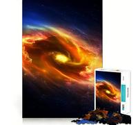 Puzzle Spirale Galaxie Étoiles de Feu 1000 Pièces pour Adolescents Jeu Mental Anti-Anxiété Découpe Premium Cadeau Élégant 38x26cm