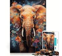 Puzzle Spirit Elefant 1000 pièces pour Adolescents Stimule la mémoire, réduit Le Stress, découpe de qualité supérieure, Cadeau précieux 50x75cm
