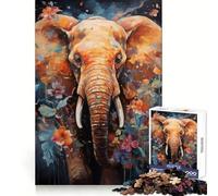 Puzzle Spirit Elefant 1000 pièces pour Adultes et Adolescents, Jeu de réflexion apaisant, découpe précise, Cadeau de Noël 38x26cm