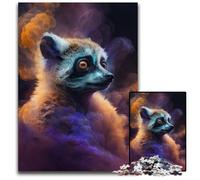 Puzzle Spirit Lemur 1000 pièces pour Adultes, Jouet éducatif pour Adolescents, décoration de Bureau à Domicile 50x75cm/19,68x29,52 Pouces