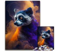 Puzzle Spirit Lemur pour Adultes Puzzles en Carton de 1000 pièces pour Adultes pour Les Adolescents, Les Couples et Les Amis pour Les Anniversaires, Noël 26x38cm/10,23x14,96 Pouces