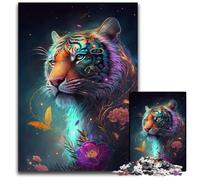 Puzzle Spirit Tiger 1000 pièces, Jeu Familial interactif, défi cérébral, Jouet éducatif 50x75cm/19,68x29,52 Pouces