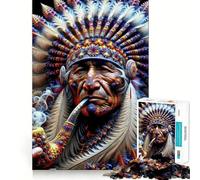 Puzzle Spirit Weaver Indian 1000 pièces pour Adultes Stimule la mémoire, détend l'esprit, Bords précis, liste de souhaits du Père Noël 50x75cm