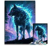 Puzzle Spirit Wolf de 1000 pièces, Puzzle Impossible pour Adultes, activité familiale, Casse-tête, décoration d'intérieur, Cadeau de Vacances 50x75cm/19,68x29,52 Pouces
