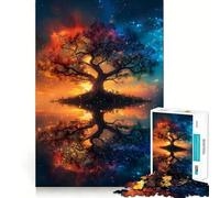 Puzzle Spirituel Arbre de Vie 1000 pièces pour Adolescents Jeu de logique et de réflexion Découpe précise Surprise de Noël 38x52cm