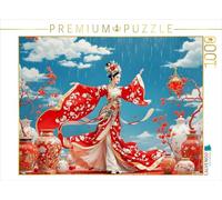 Puzzle · Splendeur de la Soie Rouge | Un motif du calendrier Rythme de la grâce chinoise · 1000 pièces · Format assemblé 64 × 48 cm · CALVENDO Puzzle