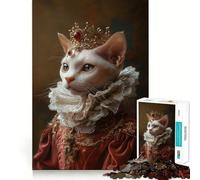 Puzzle Spynx Chat Félin Royauté Adultes 1000 Pièces Jeu de logique et d'habileté Découpe précise Collection d'œuvres d'art 38x52cm