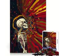 Puzzle Squelette Accepter la Vie 1000 pièces pour Adolescents, Jouet Stimulant la logique et apaisant, œuvre d'art de qualité supérieure à Collectionner 38x52cm