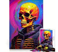 Puzzle Squelette Astronaute n° 1000 pièces pour Adolescents, Jeu de logique mentale, Anti-Stress, découpe Ferme, Cadeau de Noël 38x52cm