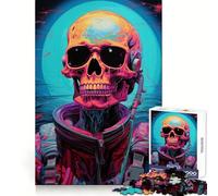 Puzzle Squelette Astronaute n° 1000 pièces pour Adolescents, Jeu de logique mentale, Anti-Stress, découpe Ferme, Cadeau de Noël 38x52cm