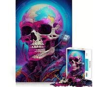Puzzle Squelette Astronaute n° 1000 pièces pour Adolescents Jeu de réflexion apaisant et Amusant 50x75cm