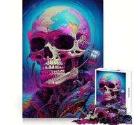 Puzzle Squelette Astronaute n° 1000 pièces pour Adolescents Jeu de réflexion apaisant et Amusant 50x75cm