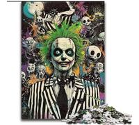 Puzzle Squelette Clown 1000 pièces pour Adultes, Jeux en Famille, activités à la Maison, Cadeau d'anniversaire, Cadeaux de Voyage (26x38cm)