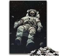 Puzzle Squelette d'astronaute 2000 pièces pour Adultes et Adolescents, Difficile à réaliser mais Amusant et Humoristique avec Affiche et fiche de Questions-réponses Assorties (70x100cm)