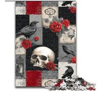 Puzzle Squelette de Corbeau 1000 pièces pour Adultes et Adolescents, adapté aux 14 Ans et Plus Un Plaisir en Famille idéal comme Cadeau pour Toute la Famille 50x75cm