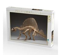 Puzzle · Squelette de Dinosaure Spinosaurus avec Longue mâchoire et Voile | dorsal · La voile dor en forme d'éventail et la bouche en… · 1000 pièces · Format assemblé 64 × 48 cm · CALVENDO Puzzle