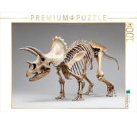 Puzzle · Squelette de Dinosaure tricéra s avec Cornes et Grand | protège-nuque · Un squelette monumental de tricéra s avec… · 1000 pièces · Format assemblé 64 × 48 cm · CALVENDO Puzzle
