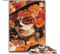 Puzzle Squelette de Fille Mexicaine 2000 pièces pour Adultes et Adolescents, Collection d'Artistes, Beaux-Arts (70x100cm)
