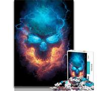 Puzzle Squelette de Foudre 1000 Pièces, Aidez Le Cerveau à Exercer des Jouets Addictifs pour Cultiver la Patience Jeu de Défi Unique 38x52cm