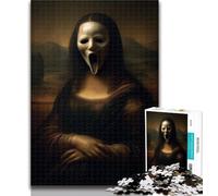 Puzzle Squelette de la Joconde pour Adultes et Adolescents, 1 000 pièces, décoration Murale, Cadeaux Uniques pour Anniversaire et Noël, Convient aux Personnes de 14 Ans et Plus (50x75cm)