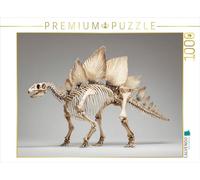 Puzzle · Squelette de stégosaure avec boucliers dorsaux et Queue barbelée | L'impressionnant squelette d'un stégosaure avec ses plaques… · 1000 pièces · Format assemblé 64 × 48 cm · CALVENDO Puzzle
