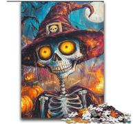 Puzzle Squelette d'halloween 2000 pièces pour Adultes et Adolescents, stimule Le Cerveau, Jouets addictifs pour cultiver la Patience, décoration Parfaite (70x100cm)