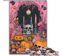 Puzzle Squelette d'halloween pour Adultes et Adolescents Ce Jeu de détente est idéal comme Cadeau pour Toute la Famille (70x100cm)