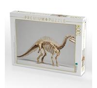 Puzzle · Squelette d'iguanodon Dinosaure avec Long axe caudal et Griffe de | pouce · Un squelette complet d'iguanodon avec une silhouette… · 1000 pièces · Format assemblé 64 × 48 cm · CALVENDO Puzzle