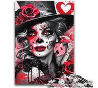 Puzzle Squelette Fantastique 1000 Pièces pour Ados et Adultes, Jeu de Puzzle Amusant et Difficile Chaque Pièce Est Unique - Jeu Familial Amusant et Difficile (50X75cm)