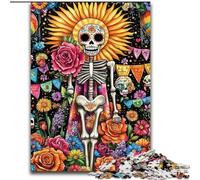 Puzzle Squelette Mort-Vivant pour Adultes, Jeu éducatif et décompressant pour Anniversaire et Noël 50x75cm