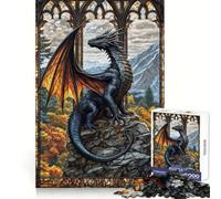 Puzzle Stained Sky Guardian 1000 pièces pour Adultes, Jeu de logique et de complicité, Cadeau de qualité supérieure 38x26cm