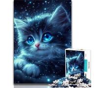 Puzzle Star Cat 1000 pièces pour Adolescents et Adultes, Anti-Stress, Difficile, décoration d'intérieur et Cadeaux Uniques (38x26cm)