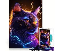 Puzzle Star Cat 1000 pièces pour Adultes et Adolescents, Jouet cognitif, Loisirs et Amusement, Motif à Assembler, Cadeau Festif 50x75cm