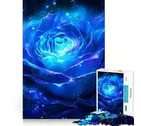 Puzzle Star Galaxy Rose FlowerZen 1000 pièces pour Adultes, Jeu d'exercice Mental, Anti-Stress, Design élégant, Cadeau 38x52cm