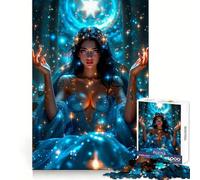Puzzle Starlight Queen 1000 pièces pour Adolescents, Jeu de réflexion, Design Confortable et Relaxant, Cadeau attentionné 38x26cm