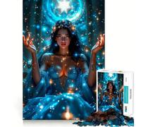 Puzzle Starlight Queen 1000 pièces pour Adultes Stimule la mémoire, détend l'esprit, Bords précis, liste de souhaits du Père Noël 50x75cm