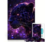 Puzzle Starlit Predator 1000 pièces pour Adolescents, Jeu de réflexion, Plaisir partagé, Bords précis, Cadeau de Noël 38x26cm