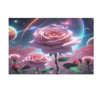 Puzzle Starry Sky Rose pour Adultes, 1000 Pièces, Jouets pour Enfants, Jeux Familiaux, Cadeaux De Noël, d'anniversaire, Puzzle Éduchatif pour Garçons Et Filles （75×50cm）