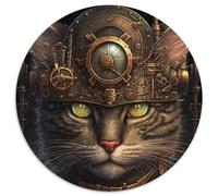 Puzzle Steam Cat 1000 pièces. des Puzzles stimulants et complexes pour Les Adolescents, Une décoration DIY et Un Divertissement Stimulant pour Le Cerveau. 67,5 x 67,5 cm.