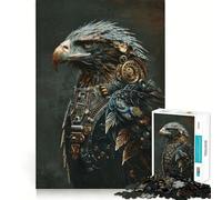 Puzzle Steampunk Aigle 1000 pièces pour Adolescents Souvenirs, Amélioration, Esprit Calme, Découpe Claire, Pièce de Collection 38x52cm
