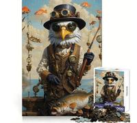 Puzzle Steampunk Aigle à tête Blanche 1000 pièces pour Adolescents Jeu de logique Claire Passe-Temps Calme Découpe Parfaite Cadeau Classique 38x52cm
