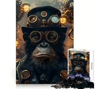 Puzzle Steampunk Animale Ape 1000 pièces pour Adultes, Jeu de logique, Jeu d'intérieur, découpe de précision, Cadeau précieux 38x26cm