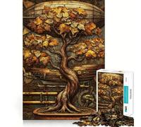 Puzzle Steampunk Arbre Bonsaï 1000 Pièces Cadeau pour Adultes Jeu de Logique Fin Loisirs Doux Bords Soignés Joli Cadeau 38x26cm