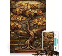 Puzzle Steampunk Arbre Bonsaï 1000 Pièces pour Adolescents Jeu de Logique Léger et Découpe Précise Cadeau Classique 50x75cm