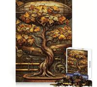 Puzzle Steampunk Arbre Bonsaï 1000 Pièces pour Adolescents Jeu de Logique Léger et Découpe Précise Cadeau Classique 50x75cm